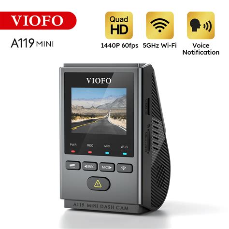 VIOFO A119 Mini Dash Cam WiFi 5GHz GPS 2592x1944P 30fps HDR Super