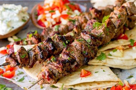 Greek Lamb Souvlaki Kebabs Nickys Kitchen Sanctuary