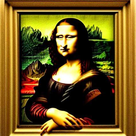 A Cyberpunk Mona Lisa Stable Diffusion Openart