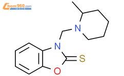 3 2 Methylpiperidin 1 Yl Methyl 1 3 Benzoxazole 2 Thione 16446 10 9