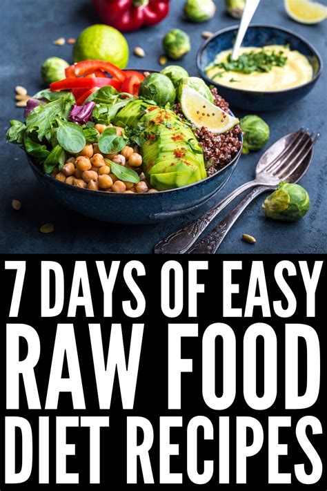 The Raw Food Diet 7 Day Meal Plan For Beginners Raw Vegan Recipes