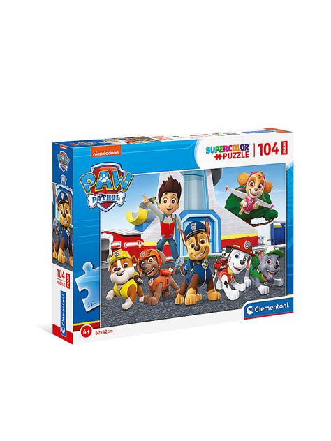 CLEMENTONI Kinderpuzzle 104 Teile Maxi Paw Patrol Keine Farbe