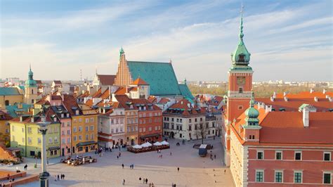 Warsaw Poland Tourist Attractions Map