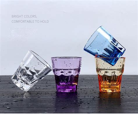 Assorted Colored Drinking Glasses