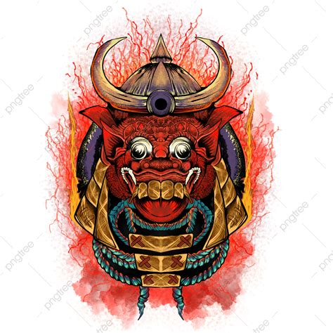 Gambar Samurai Merah Seni Samurai Jepang Samurai Png Transparan Clipart Dan File Psd Untuk