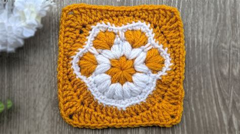 Crochet Paw Print Granny Square Tutorial YouTube