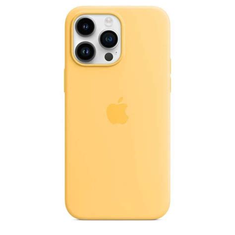 Compre Capa MagSafe Silicone IPhone 14 Pro Max Amarelo De Apple Barato