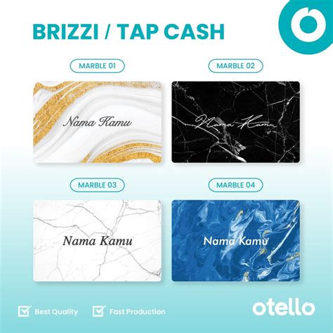 Jual Emoney Flazz Tap Cash Brizzi Marble Kartu Custom Nama Etoll Card