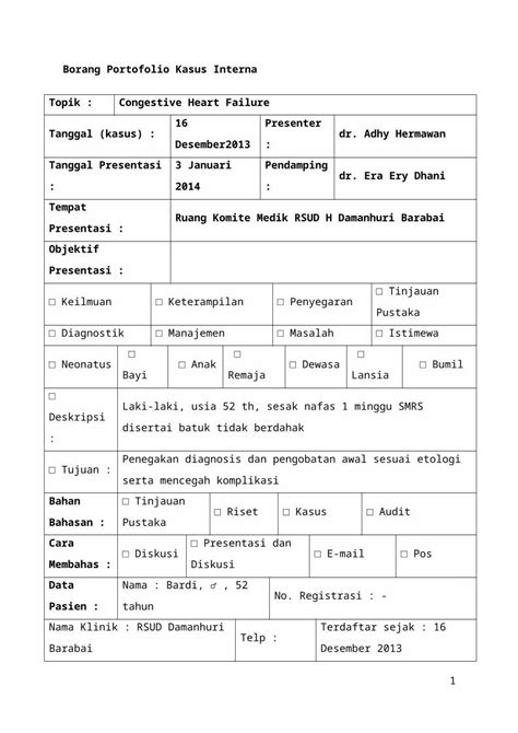 Docx Chf Borang Internship Dokumen Tips