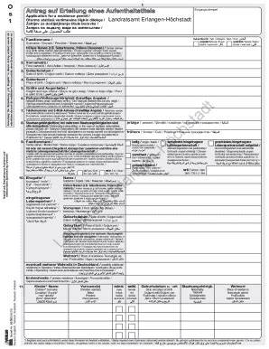 Ausfüllbar Online How to get your residence permit in Germany Fax Email