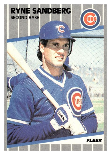 1989 Fleer 437 Ryne Sandberg Chicago Cubs EBay