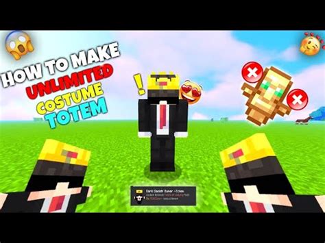 How To Make Custom Skin Totem Of Undying In Minecraft Pe Custom