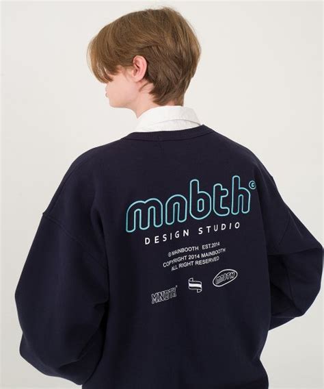 MUSINSA MAINBOOTH MNBTH Sweatshirt NAVY