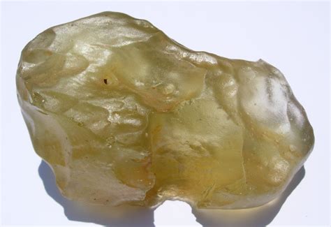 Libyan Desert Glass Impactite With Natural Hole 88 1g Star Hunter Meteorites