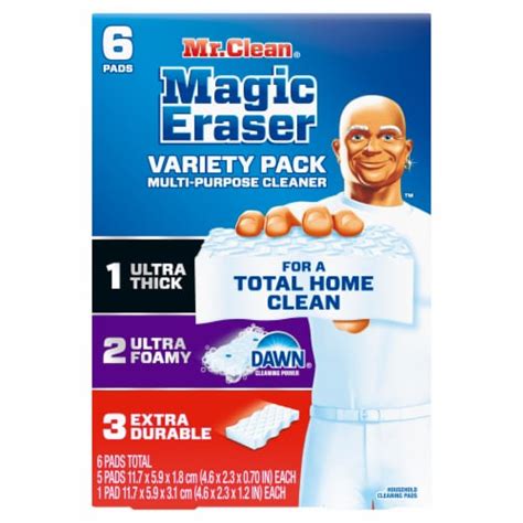 Mr Clean Magic Eraser Variety Pack With Ultra Thick Ultra Foamy 6 Ct