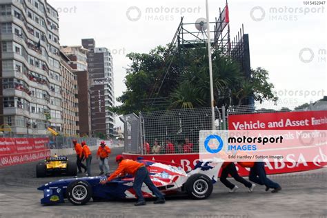 Marshals Clear The Track After A Crash Between Will Davison AUS A1