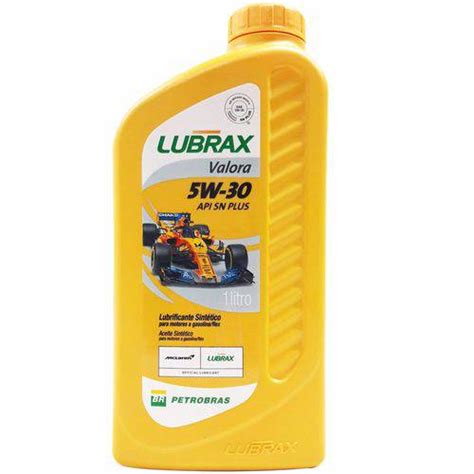 Óleo Lubrificante do Motor Lubrax Valora Plus 5w30 100 Sintético 1l