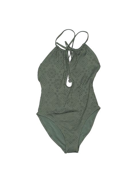 Aerie Solid Green One Piece Swimsuit Size S 52 Off Thredup