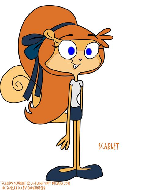 My Oc Scaredy Squirrel Character Scarlet Squirrel By Goingunder9 On Deviantart