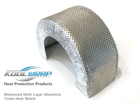 Kool Wrap Dci Aluminium Turbo Heat Shield Embossed Semi Rigid Steel