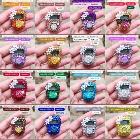 Jual Tasbih Digital Swarovski Sakura Series Tasbih Cantik