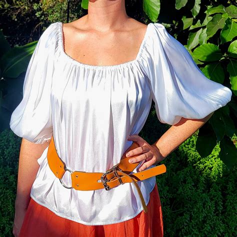 Silky Chemise Blouse Renaissance Festival Shirt Ren Faire Etsy