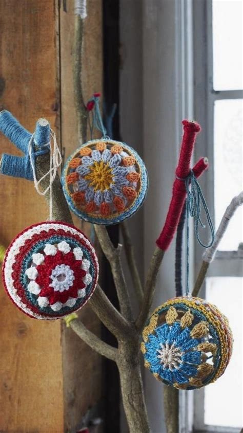 Crochet Christmas Bauble Crochet Pattern By Jane Crowfoot Knitting