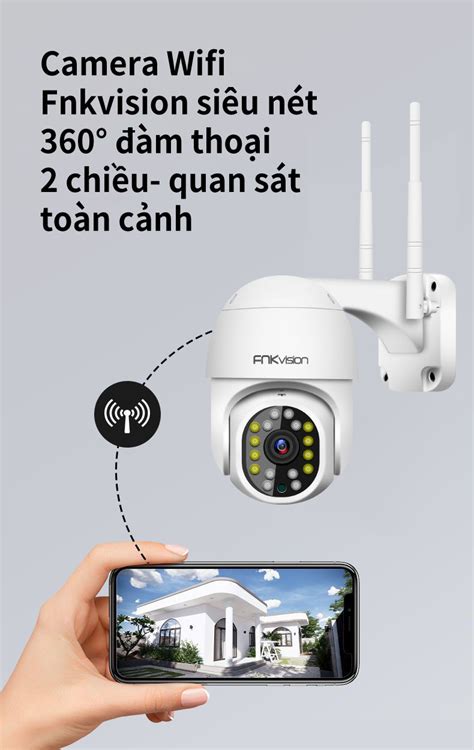 FNKvision Camera Ngoài Trời PTZ MINI Xoay 360 Chống Nước YooSee Full