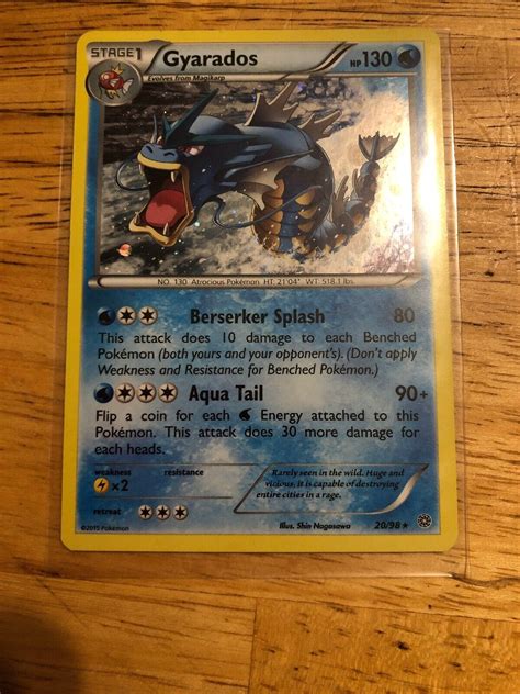 X Gyarados Alternate Holo Rare Pokemon Xy Ancient Origins