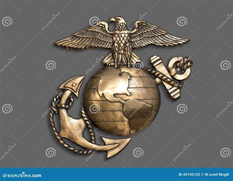 Eagle Globe Anchor Symbol Marine Corps Military Plaque