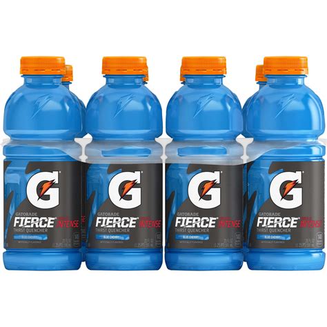 Gatorade Fierce Thirst Quencher Sports Drink Blue Cherry 20 Oz