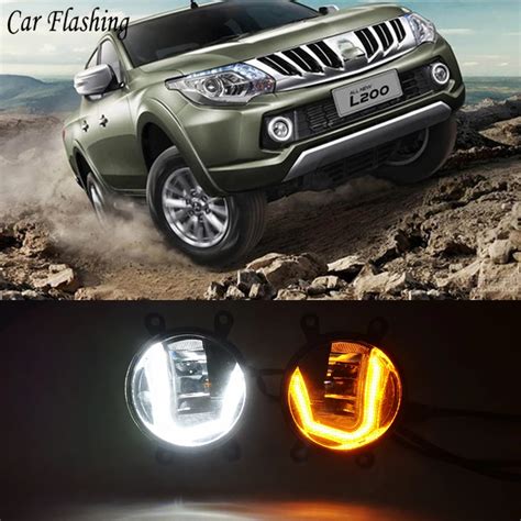 In Functions Led Drl Daytime Running Light Car Projector Fog Lamp