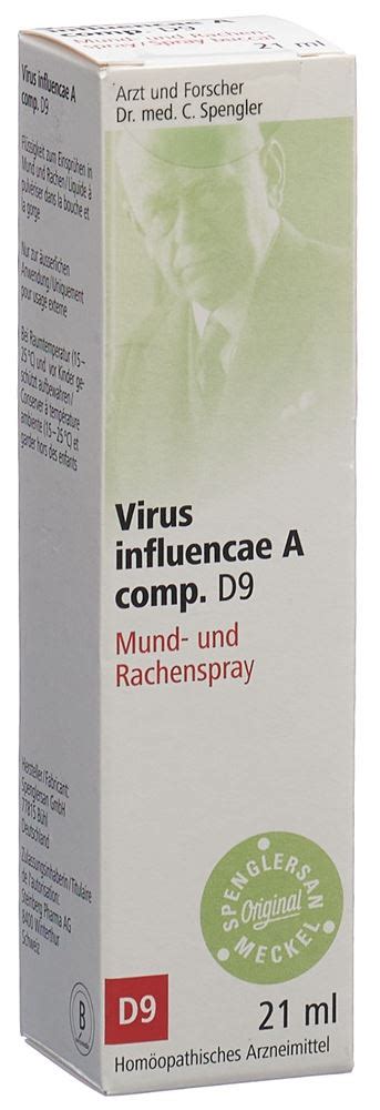 Spenglersan Virus Influencae A Comp Spray 9 D Spray Pour La Gorge 21