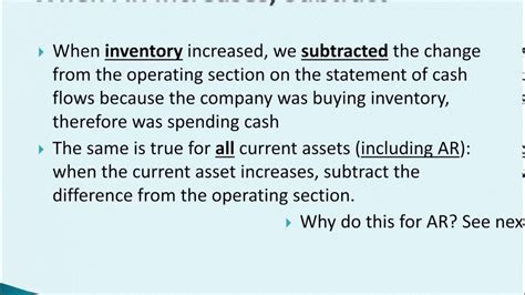 If Current Assets Increase Subtract From Cash Flows Youtube