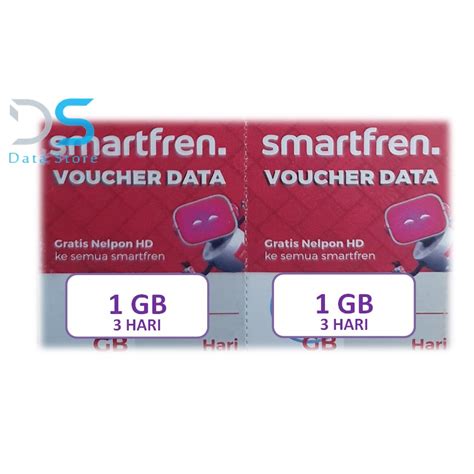 Jual Voucher SmartFren 1 GB 3 Hari Shopee Indonesia