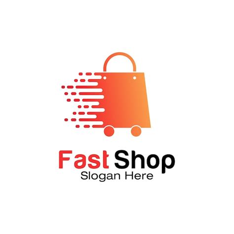 Premium Vector Fast Shop Logo Design Template