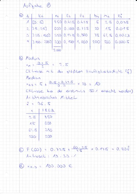 Stochastik Aufgaben Pdf Loesung Der Einsendeaufgaben Grundlagen Der