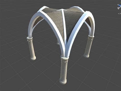 3D model Ancient Cross Vault with Columns VR / AR / low-poly MAX OBJ ...