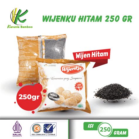 Jual Biji Wijen HITAM 250 Gr India Wijenku Black Sesame Super