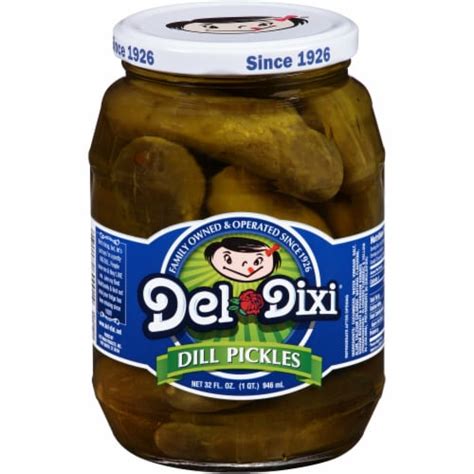 Del Dixi Whole Dill Pickles 32 Fl Oz QFC