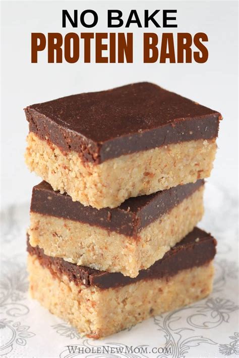 Homemade Protein Bars Protein Bar Recipe Whole New Mom