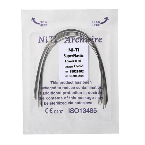 Pack Dental Orthodontic Super Elastic Niti Round Arch Wire Sizes