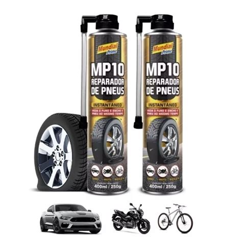 Kit Spray Reparador Instant Neo De Pneu Furado Carro Moto Bike