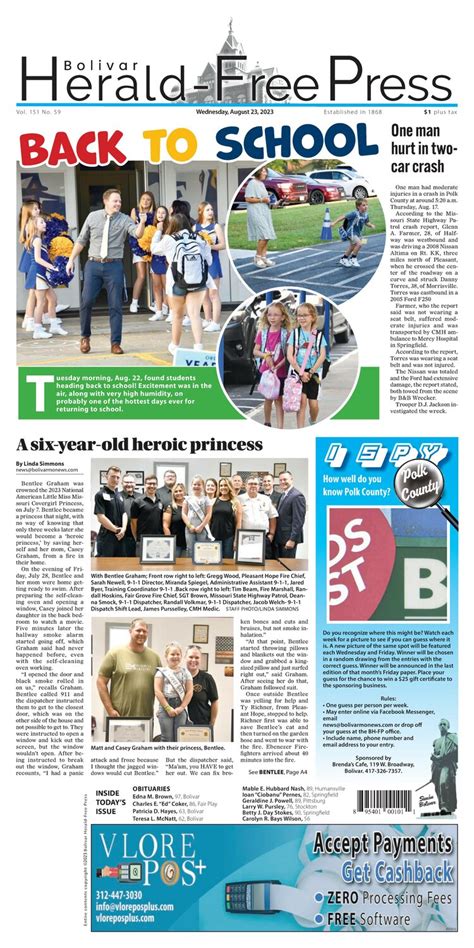 Wednesday August Bolivar Herald Free Press