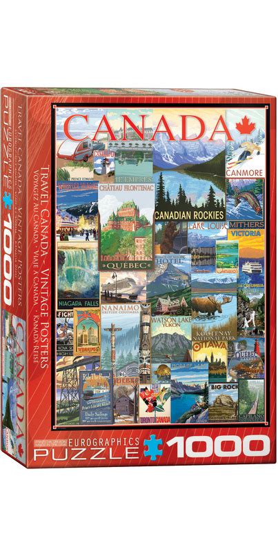 Buy Eurographics Travel Canada Vintage Posters Puzzle At Well Ca Free