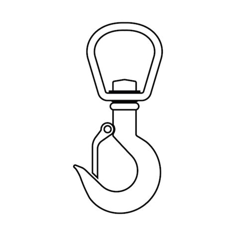 Premium Vector Crane Hook Icon