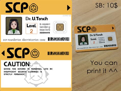 Scp Key Card Ychcommishes