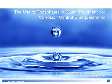 The Use of Phosphates in Water Treatment for Corrosion Control ...