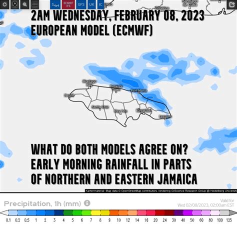 Weather Jamaica On Twitter Rainfall Is Being Predicted By The Ecmwf