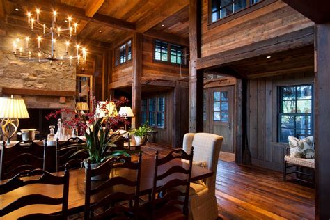 Secluded Mountain Getaway Rustic Dining Room Other By